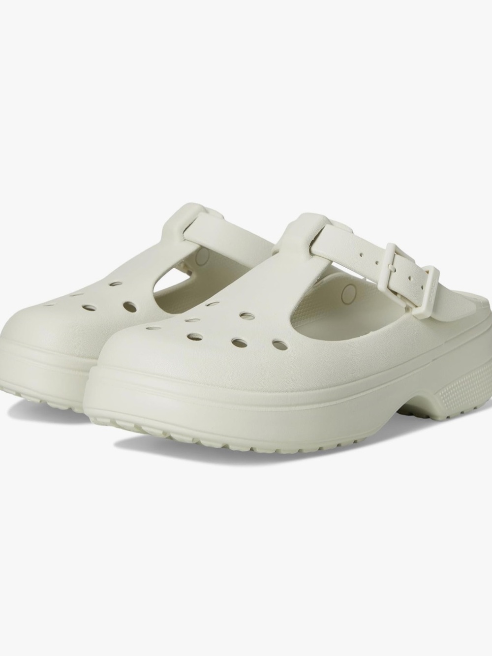 CROCS Women's Classic Mary Jane Clog in Soft Ivory